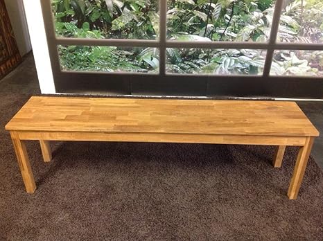 Bank Sitzbank Beistellmöbel Eiche massiv geölt nordisch modern: Amazon