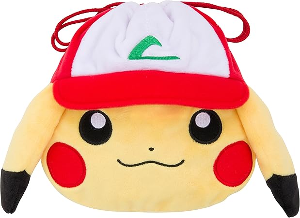Amazon ポケモンセンターオリジナル ぬいぐるみ巾着 ぼうしをかぶったピカチュウ おもちゃ雑貨 おもちゃ