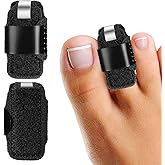 LINXIU Toe Splint for Broken Toe Straightener Brace Women Men Hammer Toe to Align and Support Toe Wraps 2Pcs