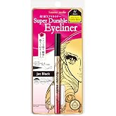 KissMe Heroine Make Prime Liquid Eyeliner | 0.1mm tip | Jet Black | Waterproof | Smudge-Proof | Smooth Liquid Flow | Hyaluronic Acid &amp; Collagen | Made in Japan