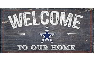 FAN CREATIONS Dallas Cowboys 6" x 12" Welcome To Our Home Sign