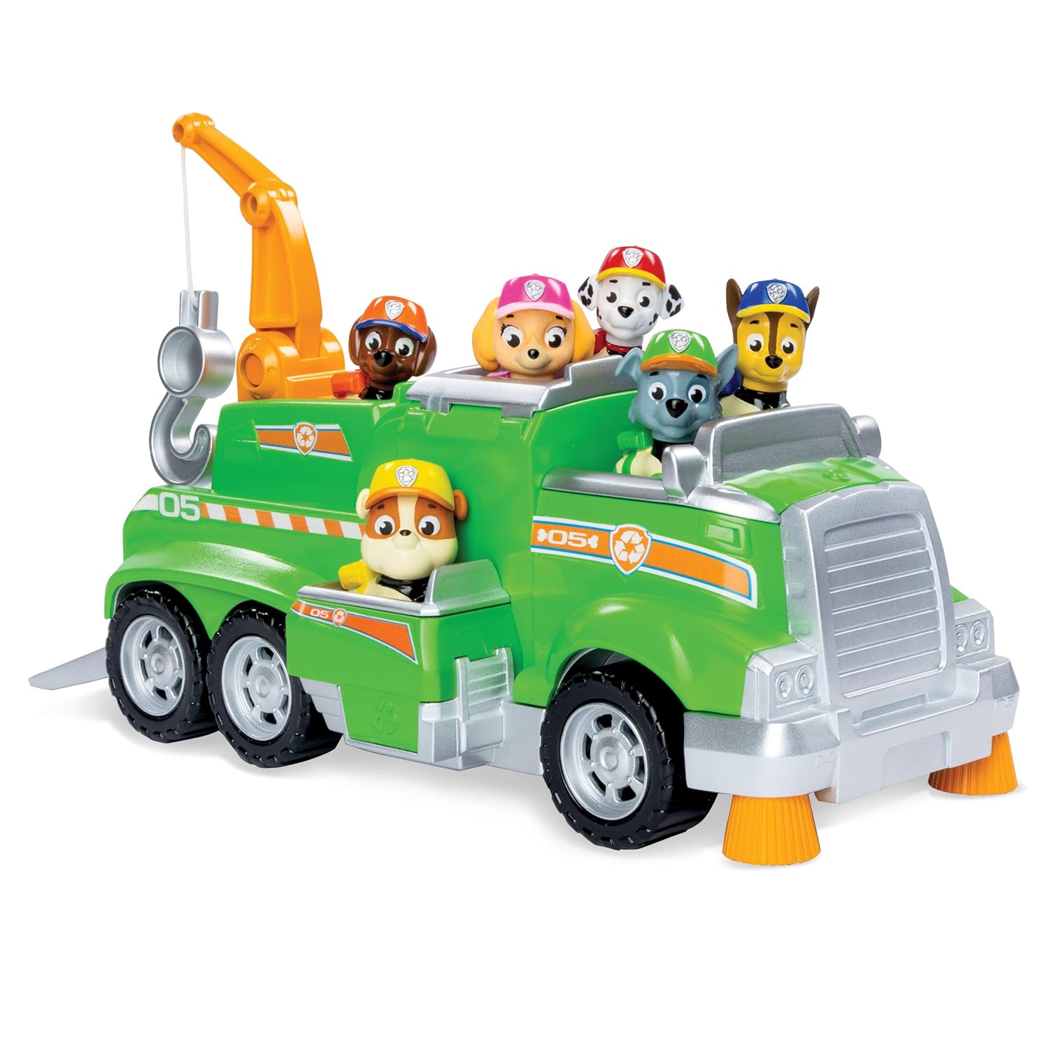 Paw Patrol, Rocky’s Total Team Rescue Recycling Truck with 6 Pups