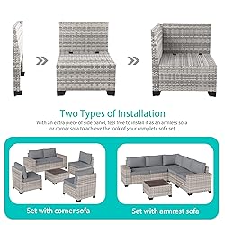 Muphyers 13-Piece Outdoor Patio Furniture Set with