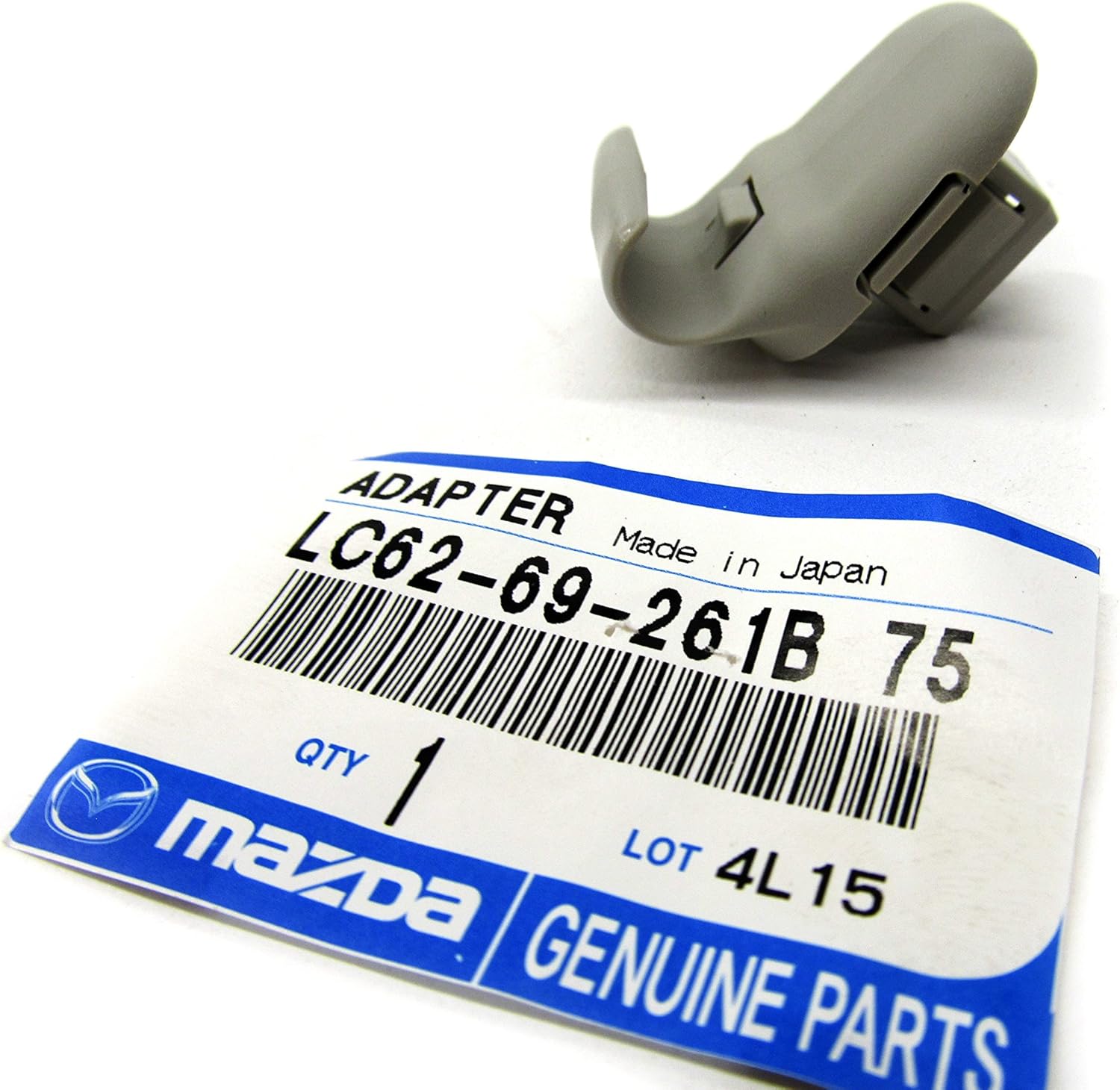 Mazda 2, 3, 5, CX9 & CX7 New OEM grey sun visor clip LC6269261B75