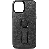Peak Design Mobile Everyday Loop Phone Case for iPhone 12, Charcoal, with Loop, Slim Profile, 6 ft Drop Protection, Weatherproof Fabric Shell, SlimLink Connects to Peak Design Mobile Mounts &amp; Gear