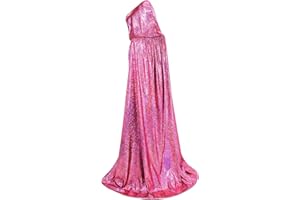 GRAJTCIN Women Sequin Cape Shiny Hooded Cape Full Length Glitter Cloak Mardi Gras Halloween Christmas Disco Party Costume