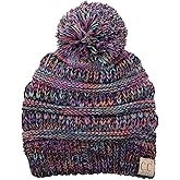 C.C Kids' Cute Warm and Comfy Pom Pom Children's Knit Ski Beanie Hat