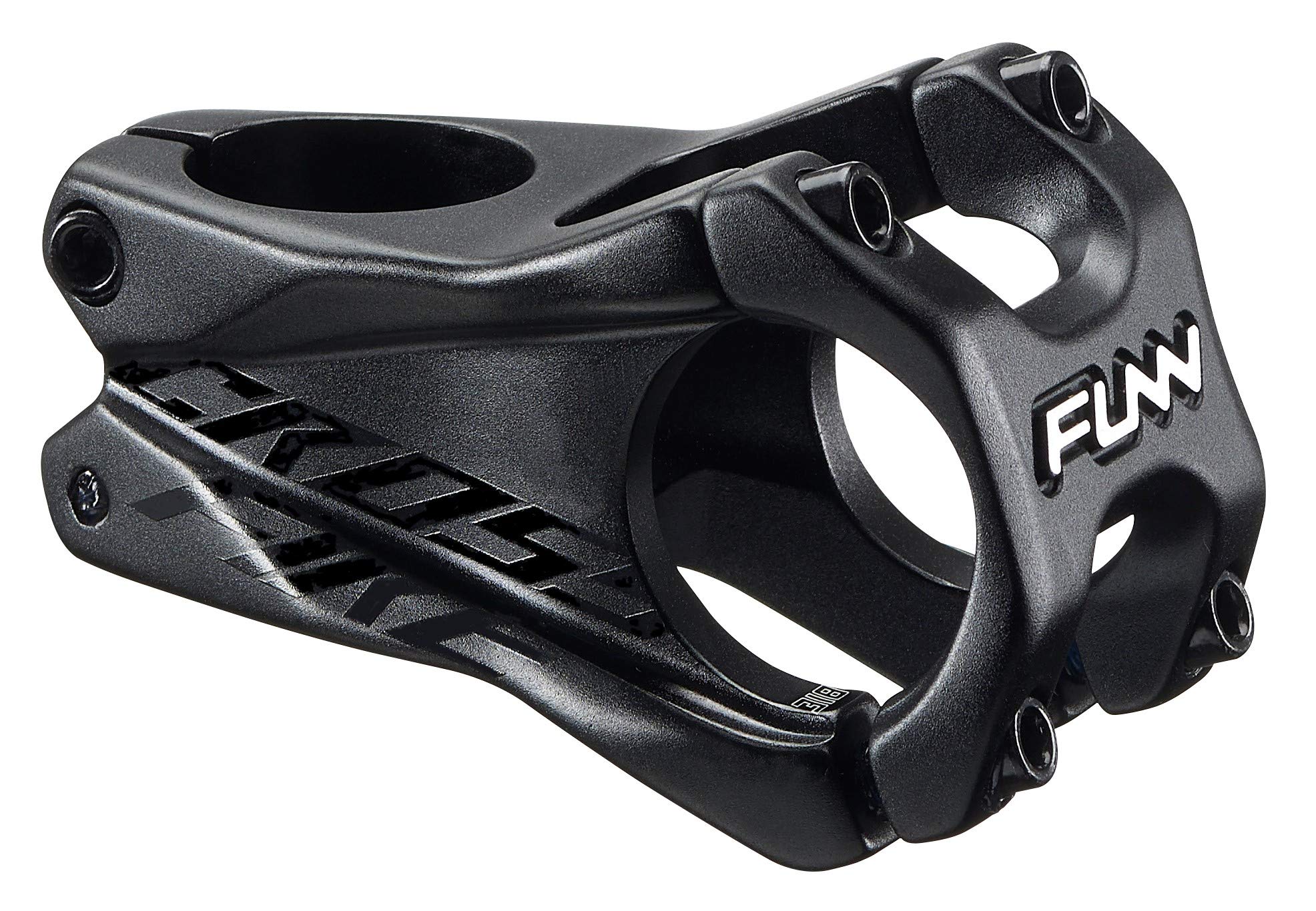 Funn Crossfire Mountain Bike Stem with 31.8mm Bar Clamp - Durable and Lightweight Alloy Bike Stem for Mountain Bike and BMX Bike, Length 50mm stem (Black)