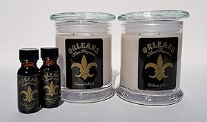 Orleans Home Fragrances Bundle - 2 11oz Elite Candles and 2 1/2oz Oils - No. 9
