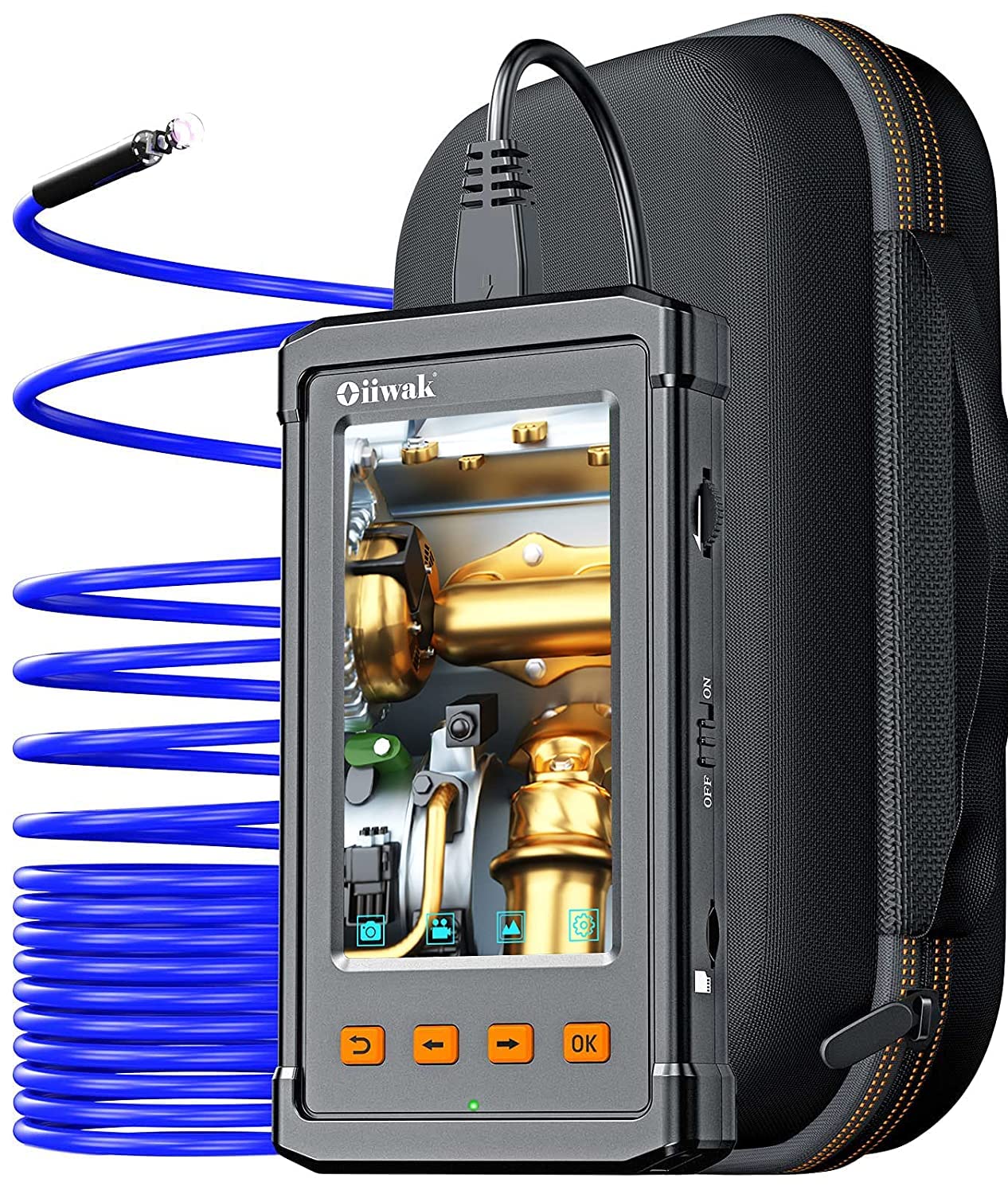 Oiiwak Industrial Endoscope 4.3inch LCD