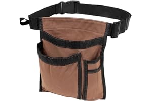 JOINDO 5-Pocket Tool Belt for Men, Durable Canvas Construction, Adjustable Belt, Utility Pouch for Husband, Dad, Son, and Handyman