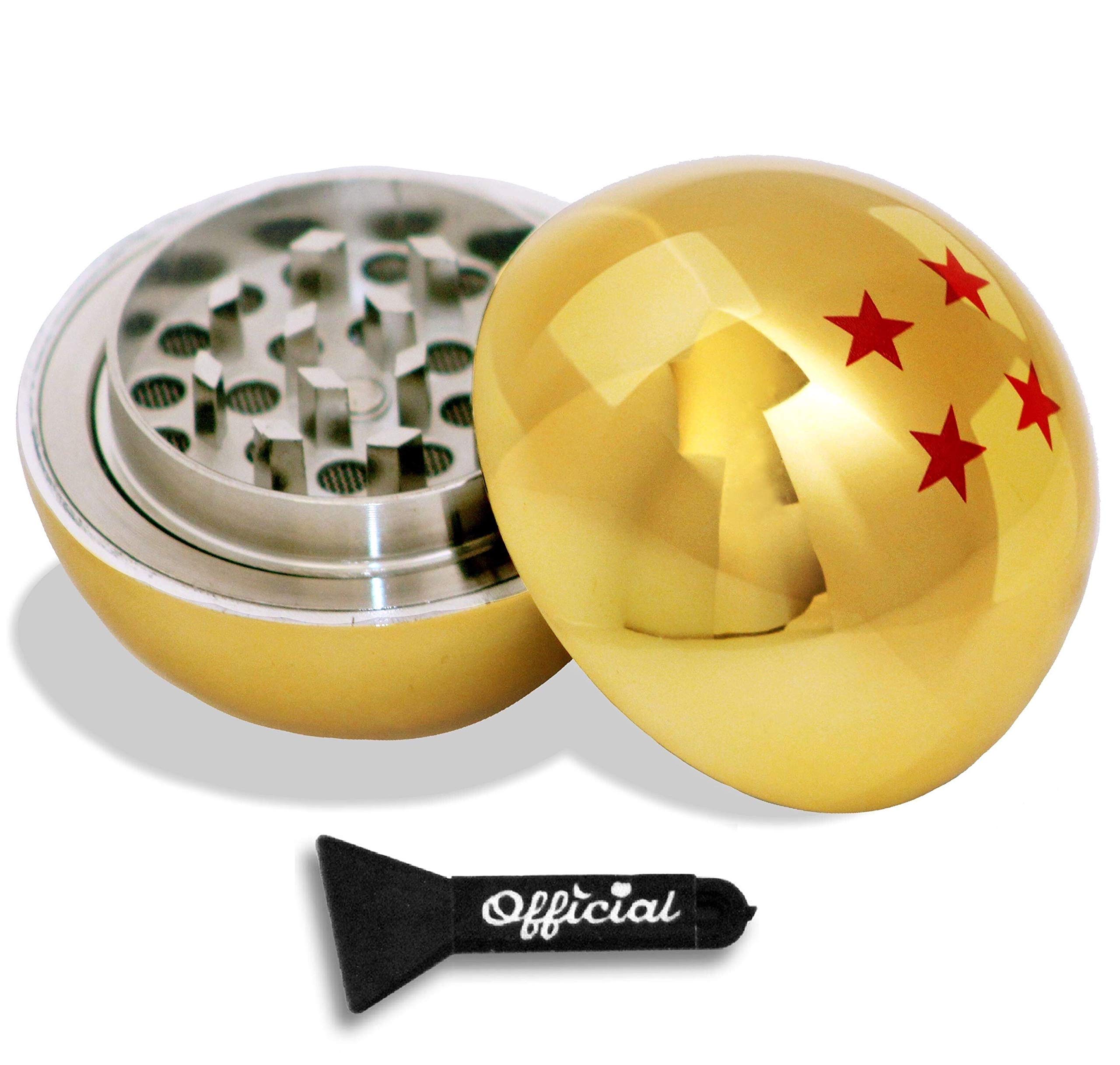 Official Dragon Ball Z Herb Grinder 4 Star Golden Dragonball Herb