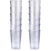 New Star Foodservice Restaurant-Grade Polycarbonate Beverage Tumblers, 5 oz, Clear, Set of 12