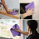 MR.SIGA Microfiber Cleaning Cloths 12 Pack 32x32 cm Purple All-Purpose Towels view 3