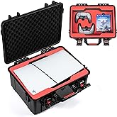 Hard Shell Travel Case for 2023 New PS5 Slim, Shock-Absorbing Protection Waterproof Carrying Case for PlayStation 5 Console (Slim), Controllers and Gaming Accessories (Not for the 2020 PS5 Console)
