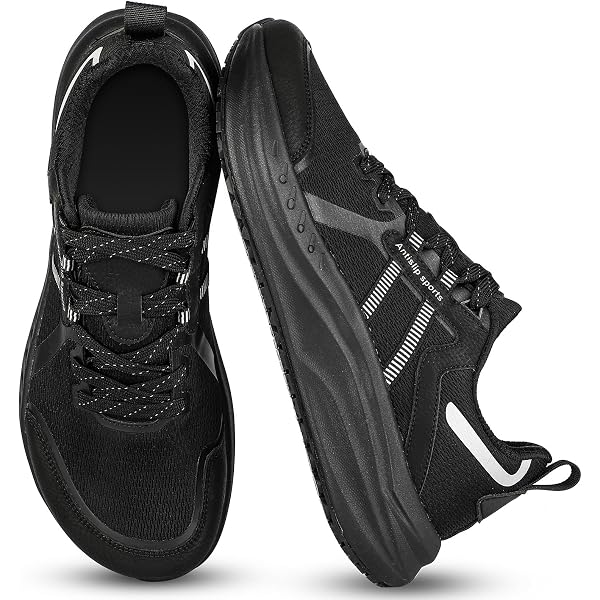 Treesky Work Mens Size 6.5 Black Sneakers Lace Up Low Top Slip Resistant Shoes Amazon.com: Treesky Non Slip Work Shoes for Men, Lightweight  main image 4