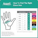 Ansell VersaTouch 62-401 Natural Rubber Latex Gloves Blue Size 10 6 Pair Pack view 5