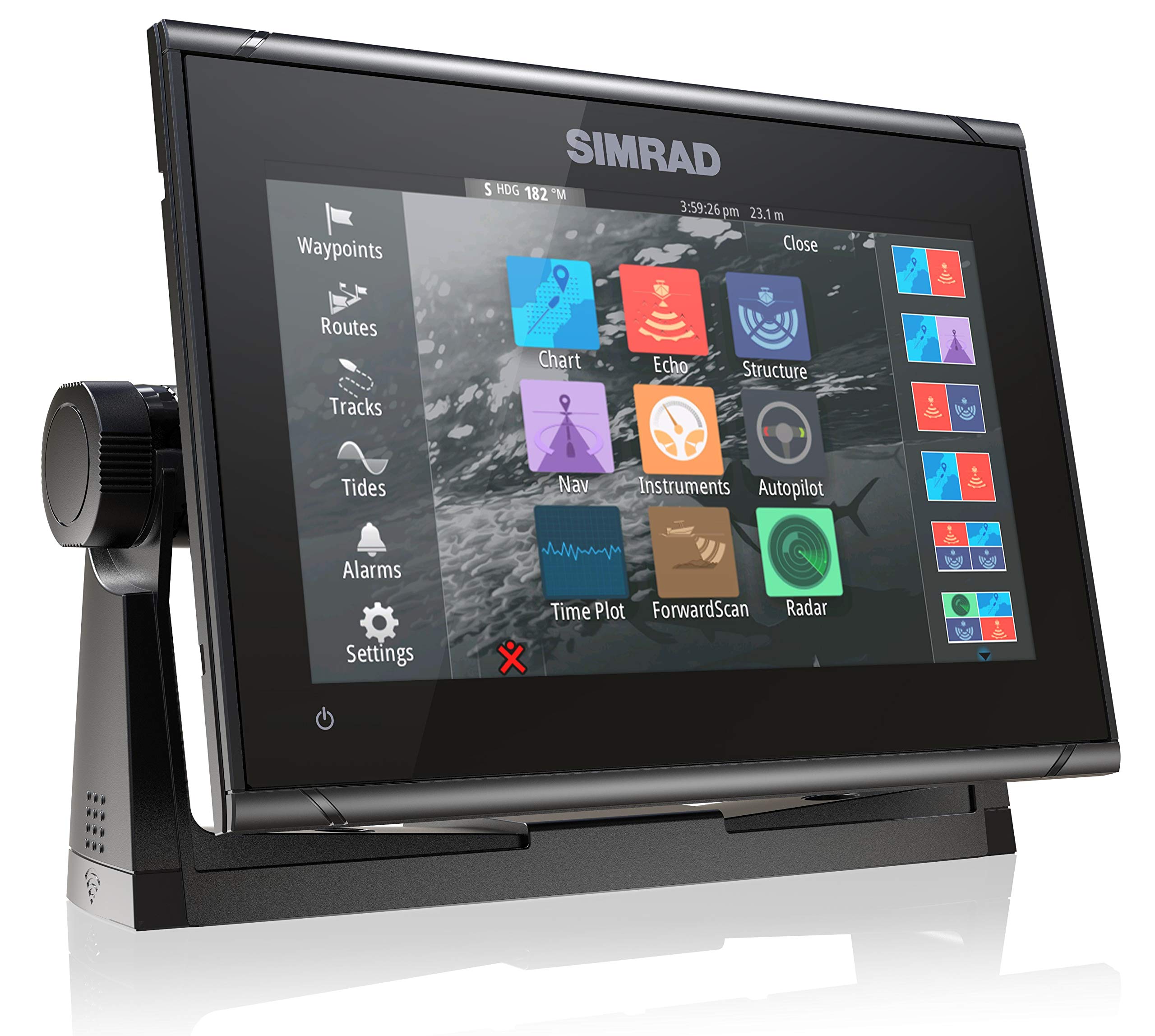 Simrad GO9 XSE Chartplotter/Fishfinder w/C-MA{ Discover Chart - No Transducer