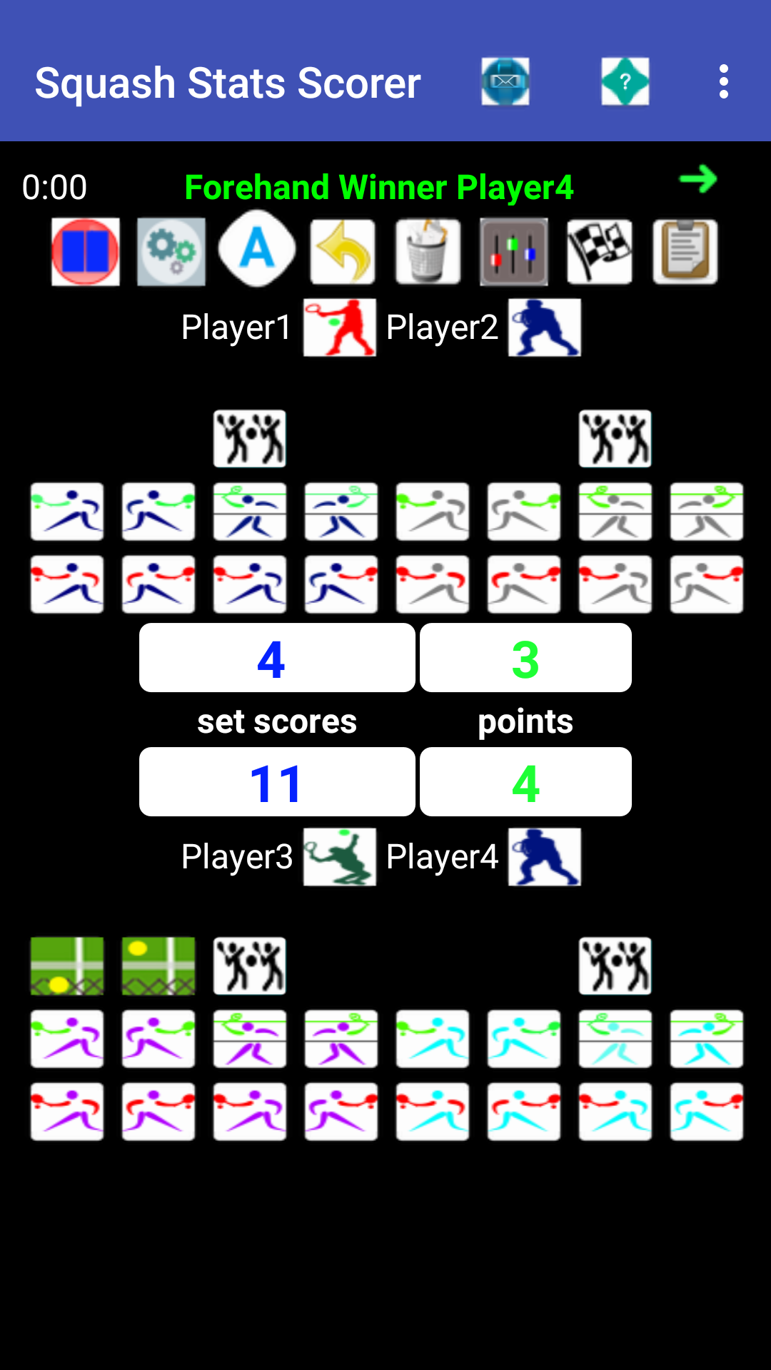 Squash Match/Stats Scorer plus online Radio, play music/videos,Sudoku,Tic-Tac-Toe games