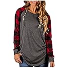 Aifer Women's Long Sleeve Lightweight Sweatshirt Pullover Jersey Tunic Tops