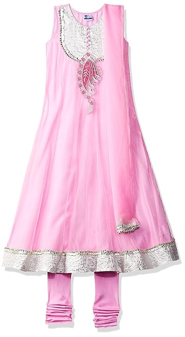 Girl's Georgette Lehenga Choli (ILS00S560023E_Pink_7-8yrs)