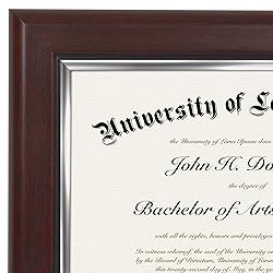 Americanflat Ornate 8.5x11 Diploma Frame in