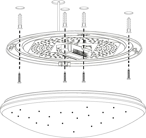 Plafn LED EGLO connect TOTARI C lmpara de techo Smart Home con efecto de cielo estrellado material acero plstico color blanco regulable tonos blancos y colores ajustables 58 cm