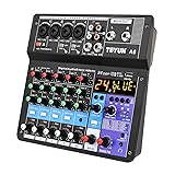 TEYUN 6 Channel Professional Portable Mixer Sound