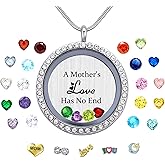 Veeshy Best Mom Mother Gift, Floating Charms Locket for Women