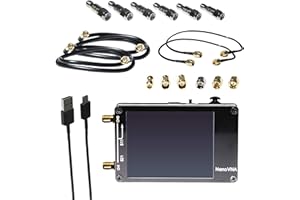 NOOELEC NanoVNA Bundle - Open Hardware Vector Network Analyzer Kit. Includes 50kHz-900MHz+ Portable VNA with EMI Shielding, SOLT Calibration Kit, 6pc Attenuator Kit and Much More!