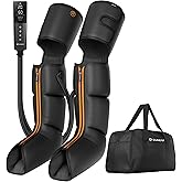 QUINEAR Advanced Cordless Full Leg Air Compression Massage, Leg and Foot Massager with Wireless Remote, Foot Calf & Thigh Massager for Swollen Legs, Rechargeable & Portable for All-Day Relief