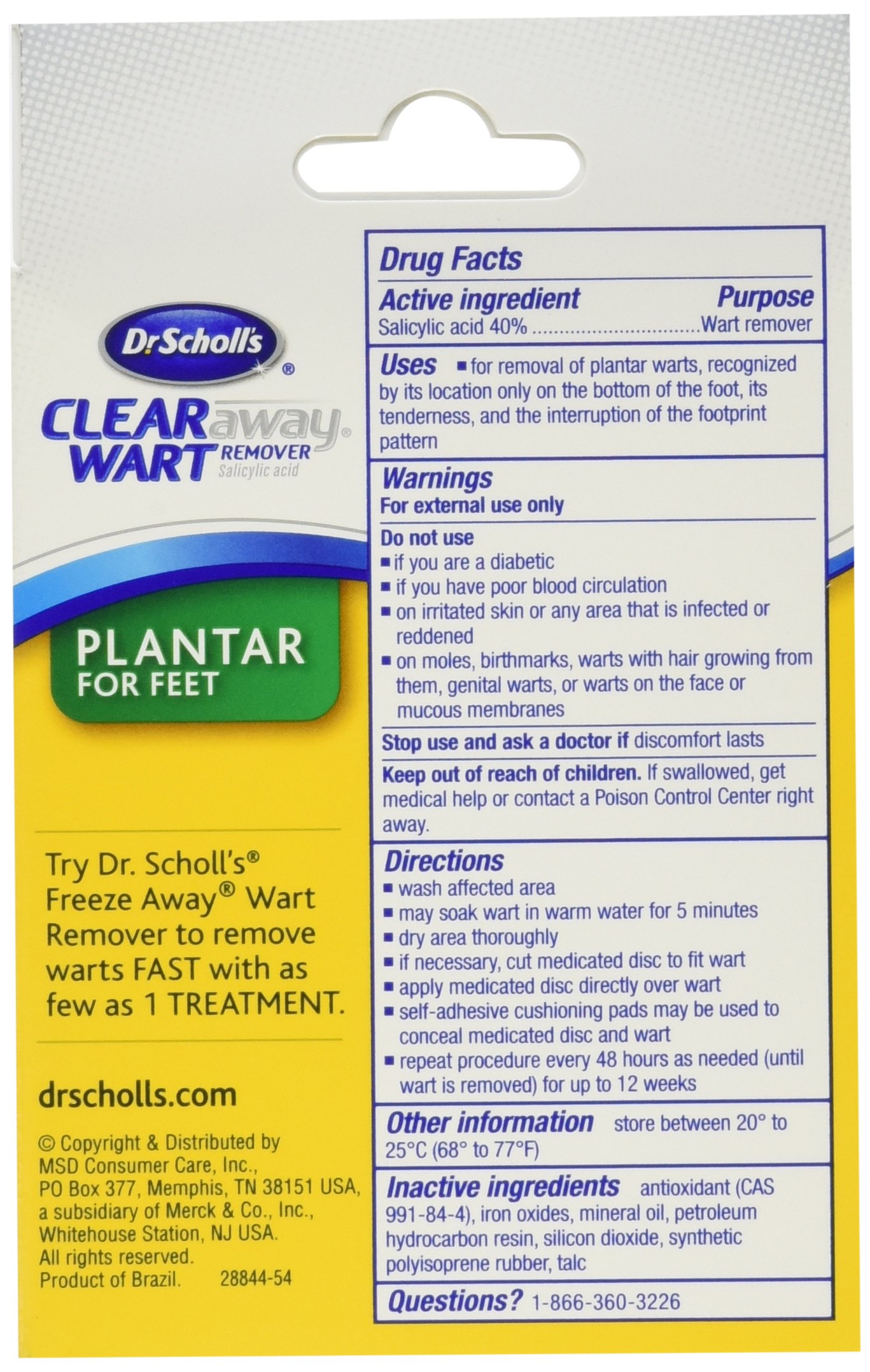 Dr. Scholl's Clear Away Wart Remover Plantar 24 ea (Pack of 3) Buy