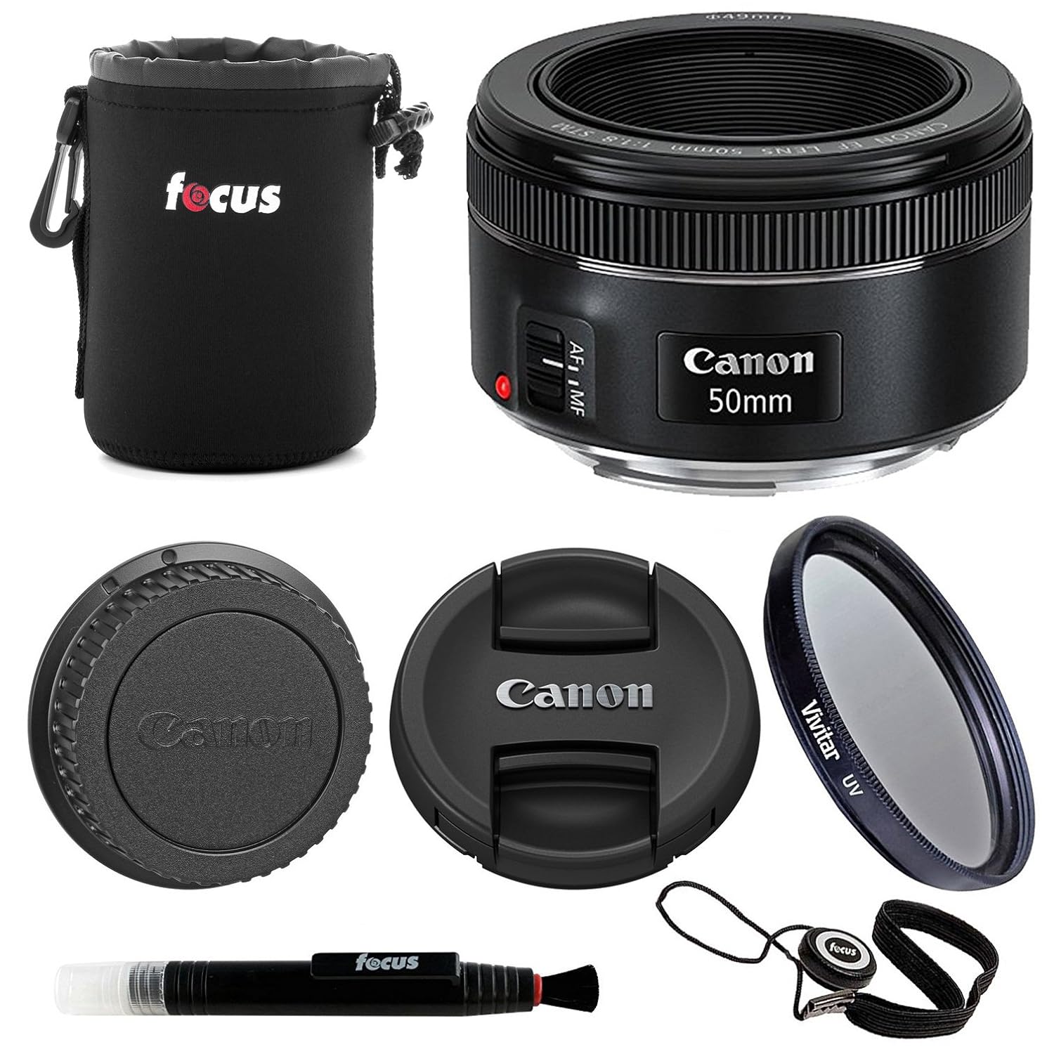 Canon EF 50mm f/1.8 STM Standard Prime Lens with