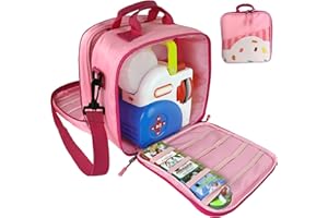 amiumuca Detachable Bag Compatible with Little Tikes Story Dream Machine Books Starter Set，Kids Toys Storage Case for Little Tikes for Storybook, Audio Play, Character,with Handle and Shoulder Strap