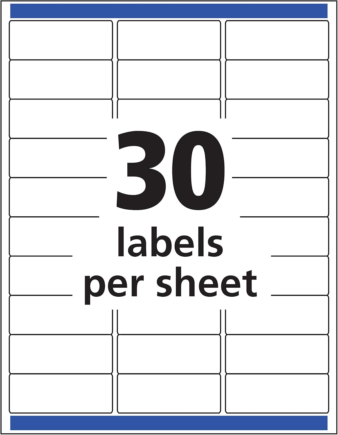 Avery Matte Frosted Clear Address Labels for Laser Printers, 1" x 2-5/8", 300 Labels (15660) : Office Products