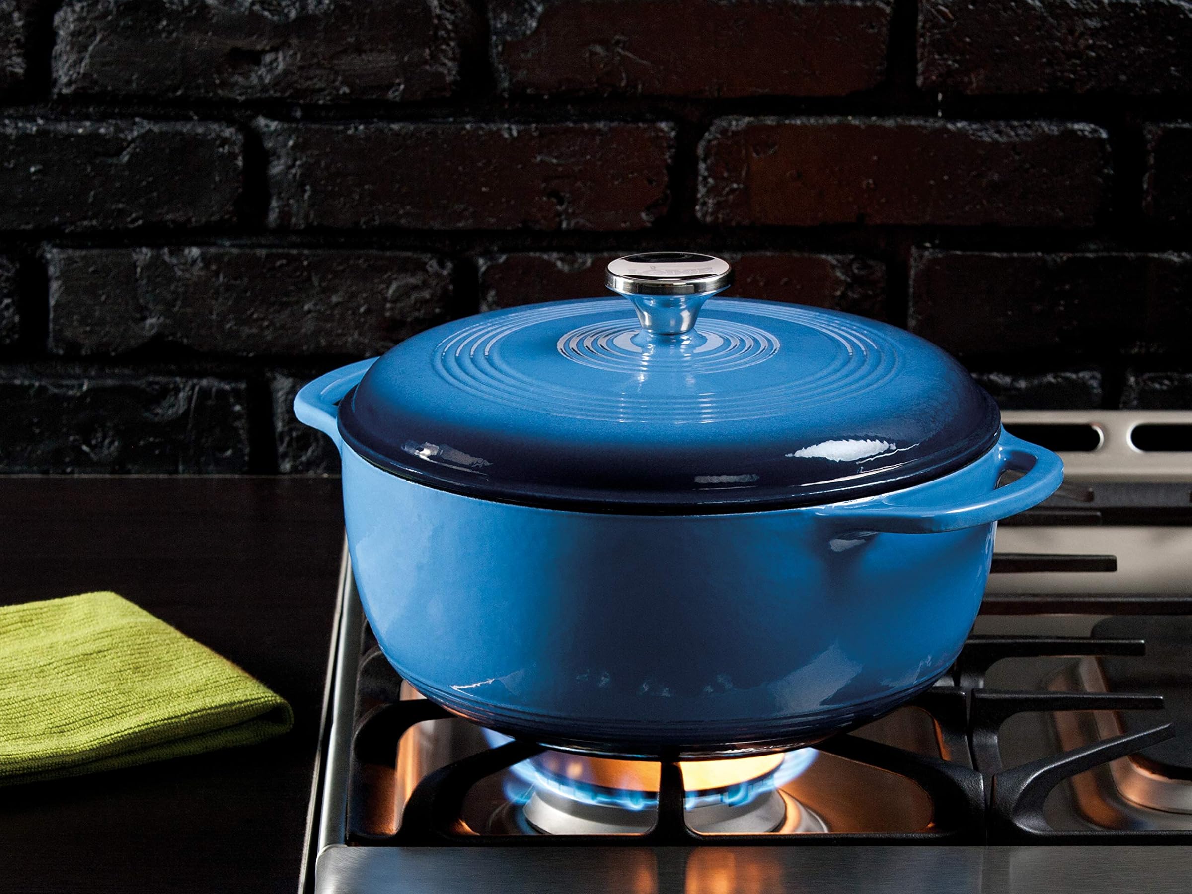 Lodge EC6D33 Enamel Dutch Oven Blue 5.7L