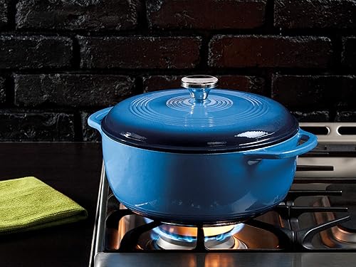 Lodge Quart Enameled Cast Iron Dutch Oven with Lid – Dual