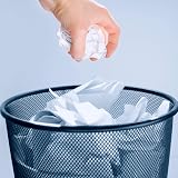 Zuvo Circular Mesh Waste Bin Lightweight Trash Can Black view 7