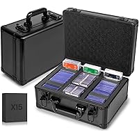 MIXPOET Top Loader Storage Box, Graded Card Storage Case, Trading Card Storage Boxes, Cases for Sports Trading Cards, PSA MTG