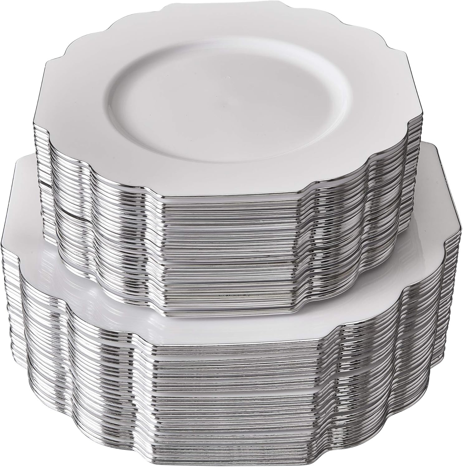 Amazon.com: 80 PC HEAVYWEIGHT DISPOSABLE WEDDING PLATES | Elegant