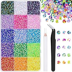 18000Pcs Resin Jelly Rhinestones with Tweezers for