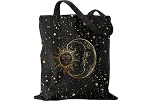 Miss Adola Aesthetic Canvas Tote Bag with Pattern for Women, Sturdy Cloth Cotton Totes Bag for Shopping, Grocery, School, Gym