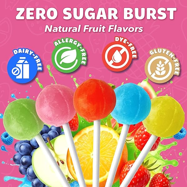 ZOLLIPOPS ZOLLI BALL POPZ LOLLIPOPS CLEAN TEETH, EASTER, 3.1OZ