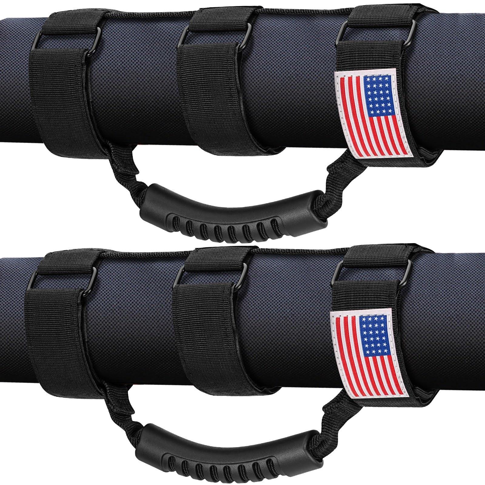 moveland Roll Bar Grab Handles with US Flag, 2 x