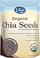Viva Labs The Finest Organic Raw Chia Seeds, 1 Pound