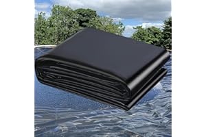 Coocure Pond Liner 20x20ft, LLDPE Garden Pond Liner, 20Mil Thickness Pond Liner for KOI or Fish, Duck and Waterscape.