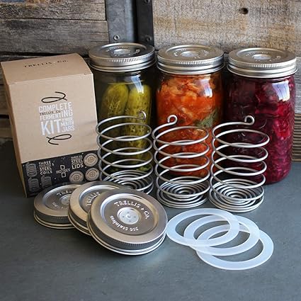 Amazon Com Trellis Co Stainless Steel Fermentation Jar Kit 3