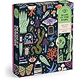 Galison Occult and Curious – 1000 Piece Glow in The Dark Jigsaw Puzzle Featuring an Eerie Collection of Creepy and Spooky Objects