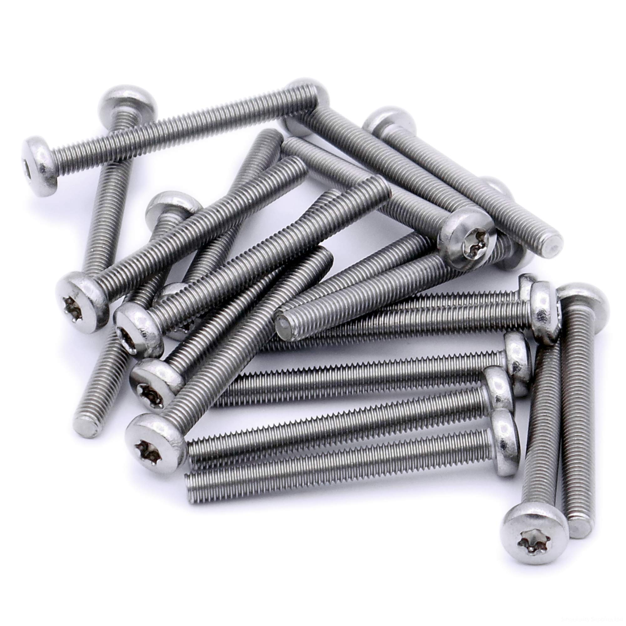 M6 (6mm x 10mm) TX Pan Machine Screw (Bolt) - Stainless Steel (A2) (Pack of 20)