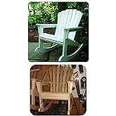 Woodcraft Project Paper Plan To Build Rocking Adirondack Chair - Material Not Included